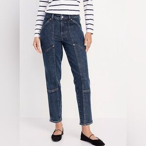 Old Navy Women’s Size 8 High Waist OG Straight Leg Utility Denim Ankle Jeans